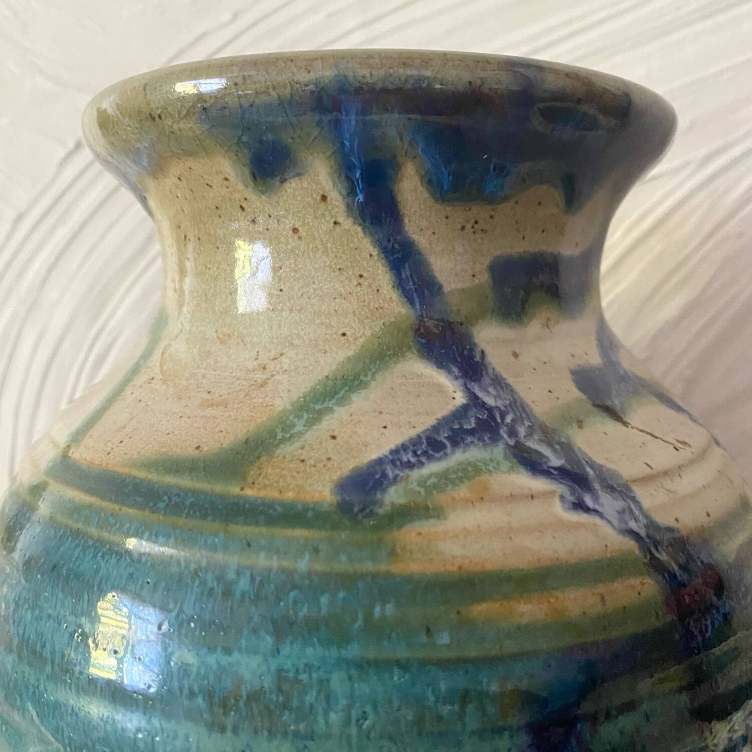 Signed ceramic vase