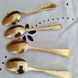 Golden teaspoons, vintage 70s
