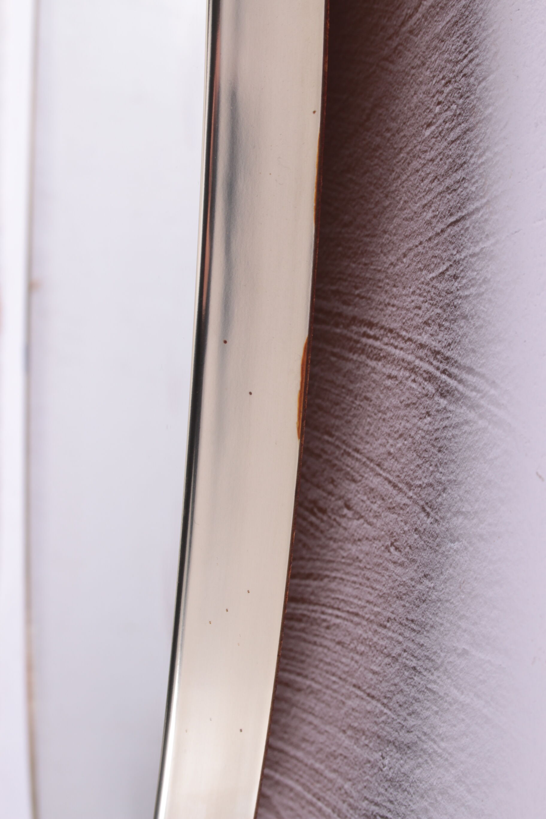 Miroir mural vintage avec bord doré, années 1960