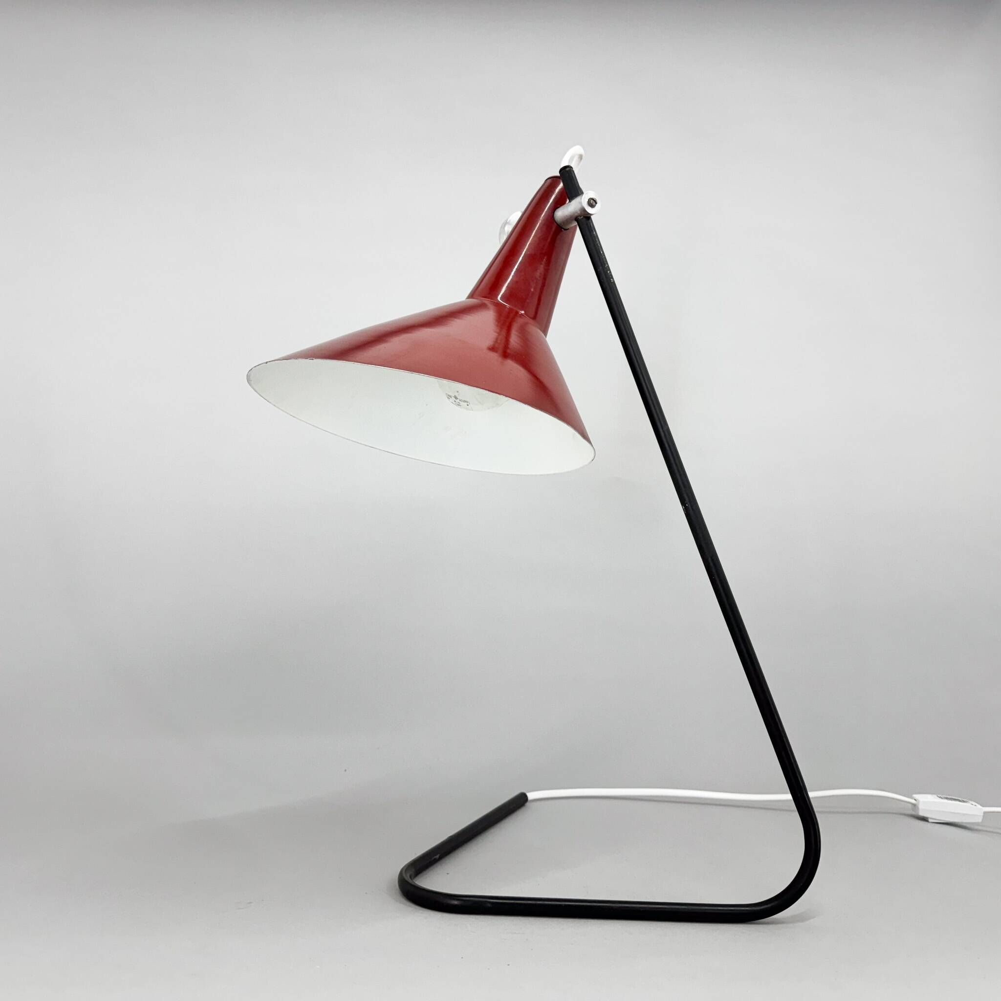 1960s Metal Table Lamp by Josef Hurka for Kovona, Type ST30, Czechoslovakia