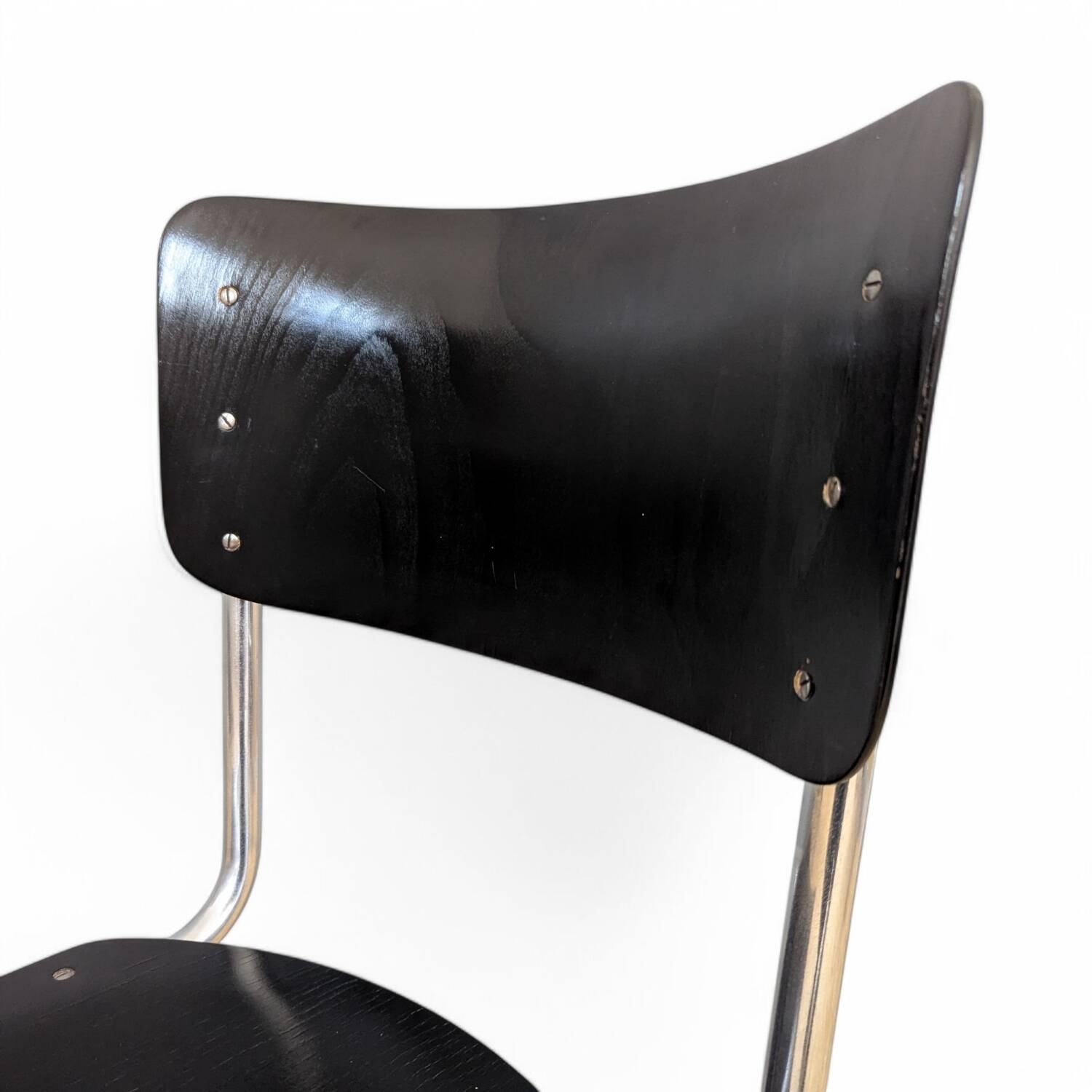 Lot de 3 chaises cantilever S 43 de Mart Stam, années 1930