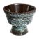Turquoise and brown ceramic flower pot, 1950s