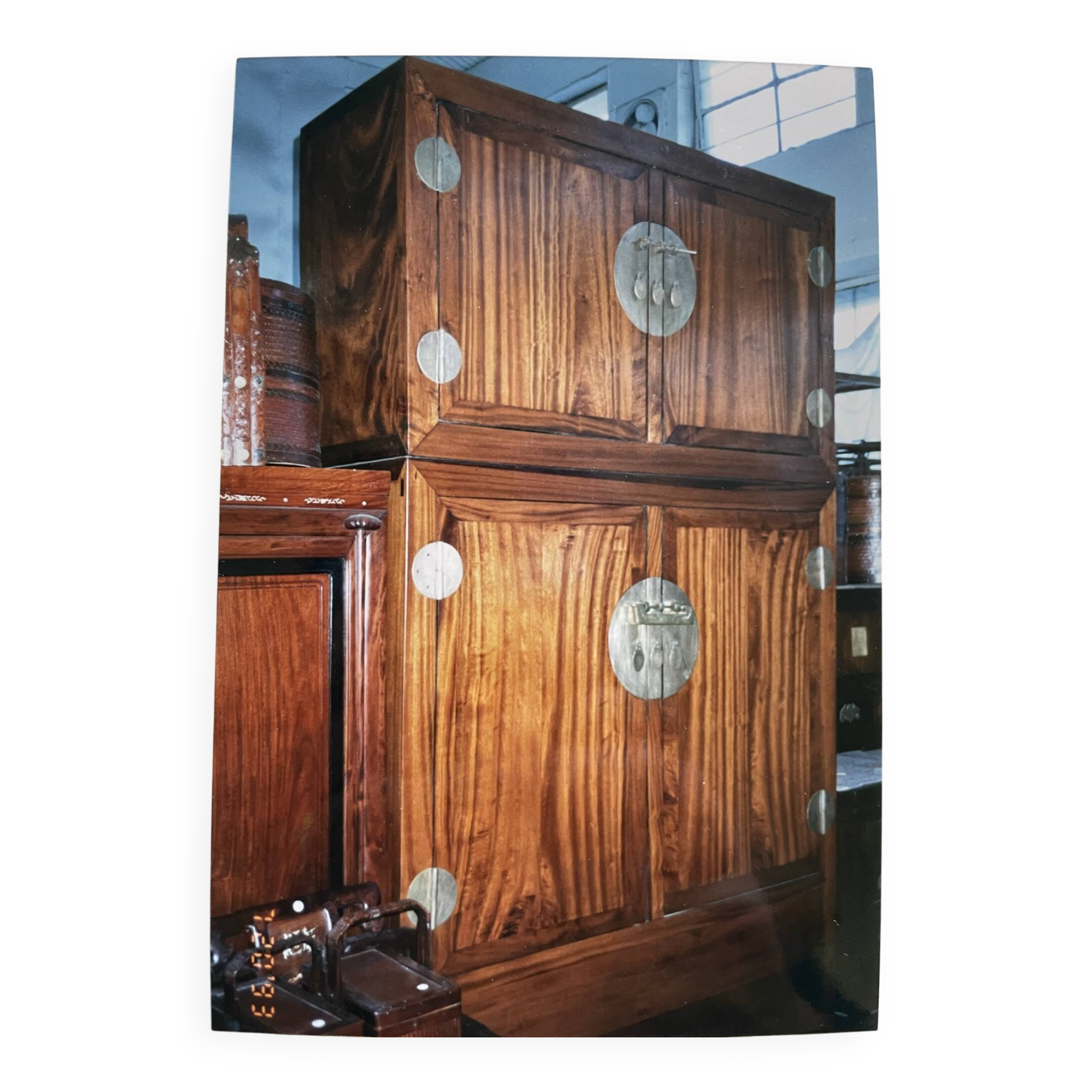 Two-part buffet - camphor wood - China