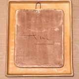 François Lembo mirror in gold ceramic