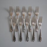 10 Frionnet François silver-plated table forks