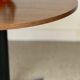 Vintage German round coffee table – Walnut & star base