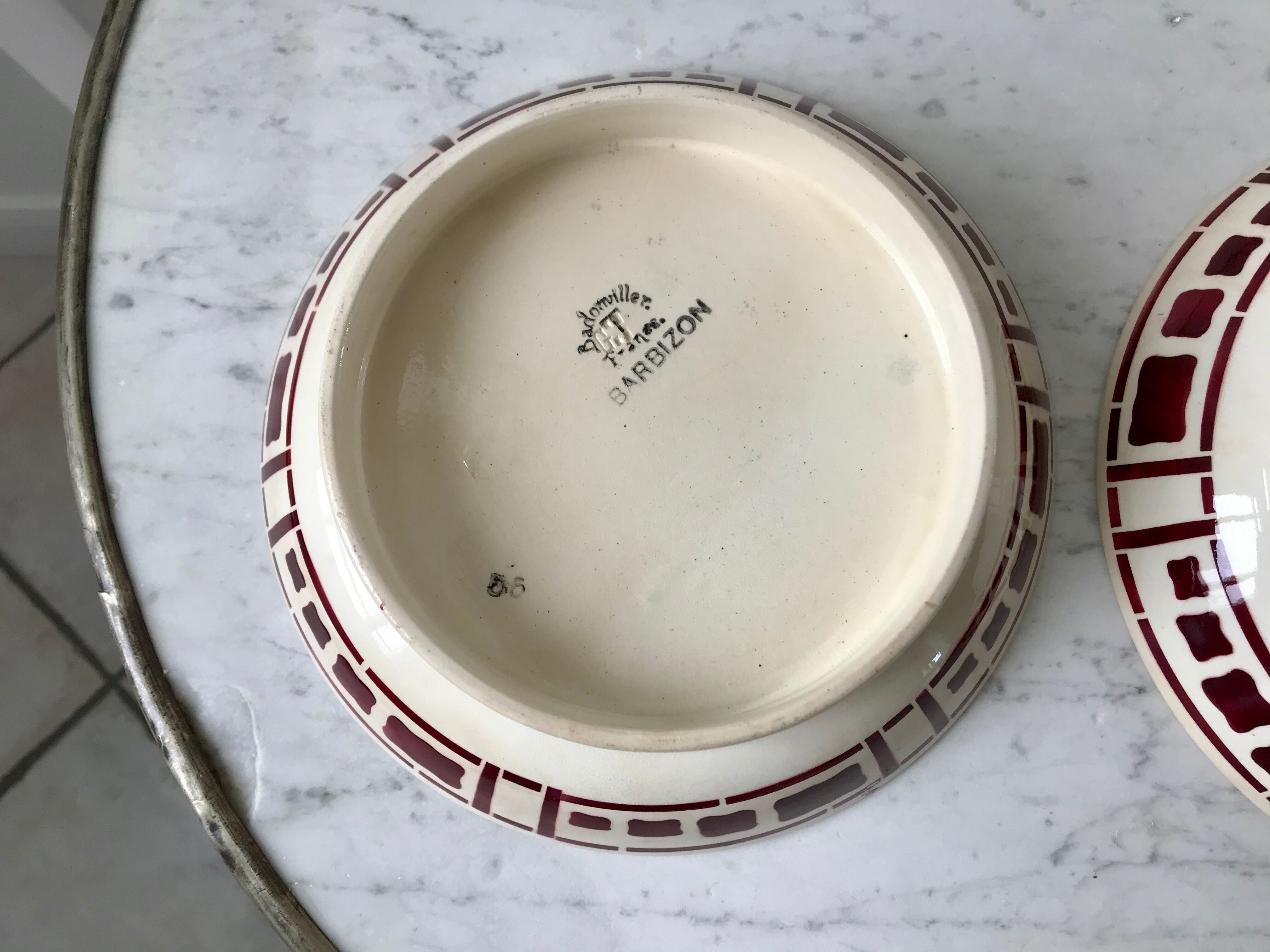 Compotier form modernist Badonviller model Barbizon 30s