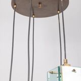 Lampadario vintage anni 60 in vetro design studio zeroquattro