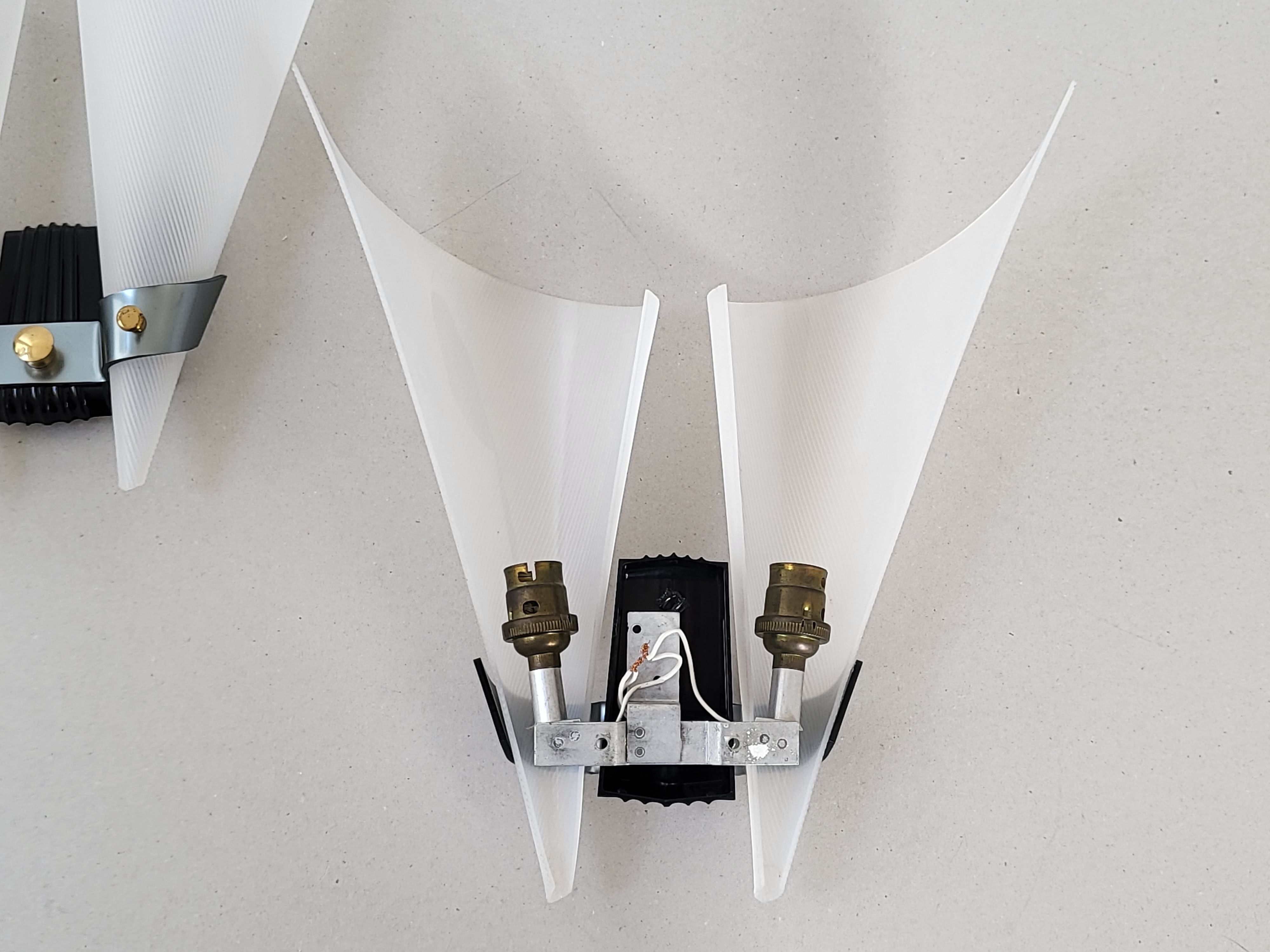 Pair of vintage wall lamps 1960