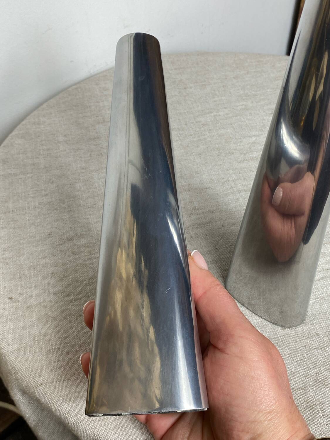 Pair of Swedish design candlesticks, Ehlen Johansson