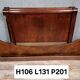 Rare Empire period mahogany bed with gilt bronze profiles circa 1800