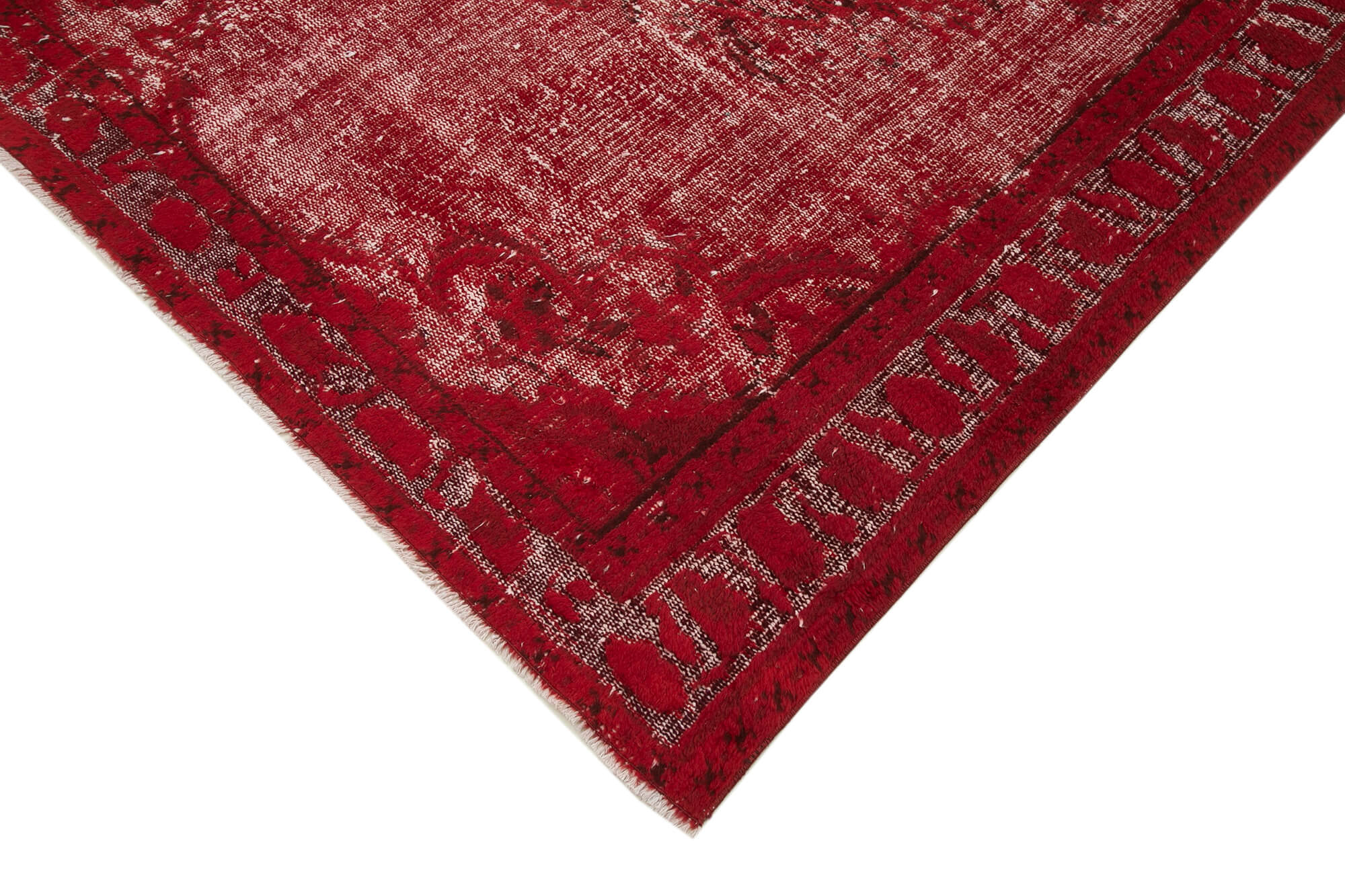 Hand-Knotted Vintage Turkish 1970s 177 cm x 268 cm Red Carpet