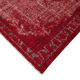 Tapis noué à la main vintage turc des années 1970 177 cm x 268 cm tapis rouge