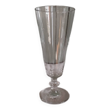 Very large glass or old vase, blown glass, bubbled 19th