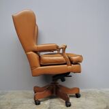 Leather office chair by Fior, 1980