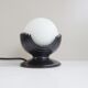 Sculptural table lamp by pan keramik with glass ball - 1970s
