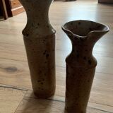 Set of two stoneware vases