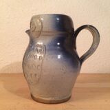 Pitcher owl owl ceramic blue