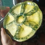 6 assiettes à huîtres par Foucard-Jourdan des années 50