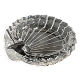 Vintage Crystal Ashtray in Seashell Shape