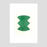 Duo of abstract paintings contemporary illustration signed eawy