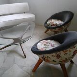 Pair of egg chairs