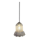 Suspension lampshade bell Vianne in petrol blue colour