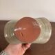 Ancien vide poche panier à anse en grès émaillé moderniste