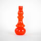 Orange glass vase, Danish design, 1960s, made in Denmark