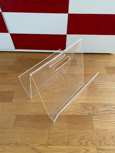 Vintage plexiglass magazine holder
