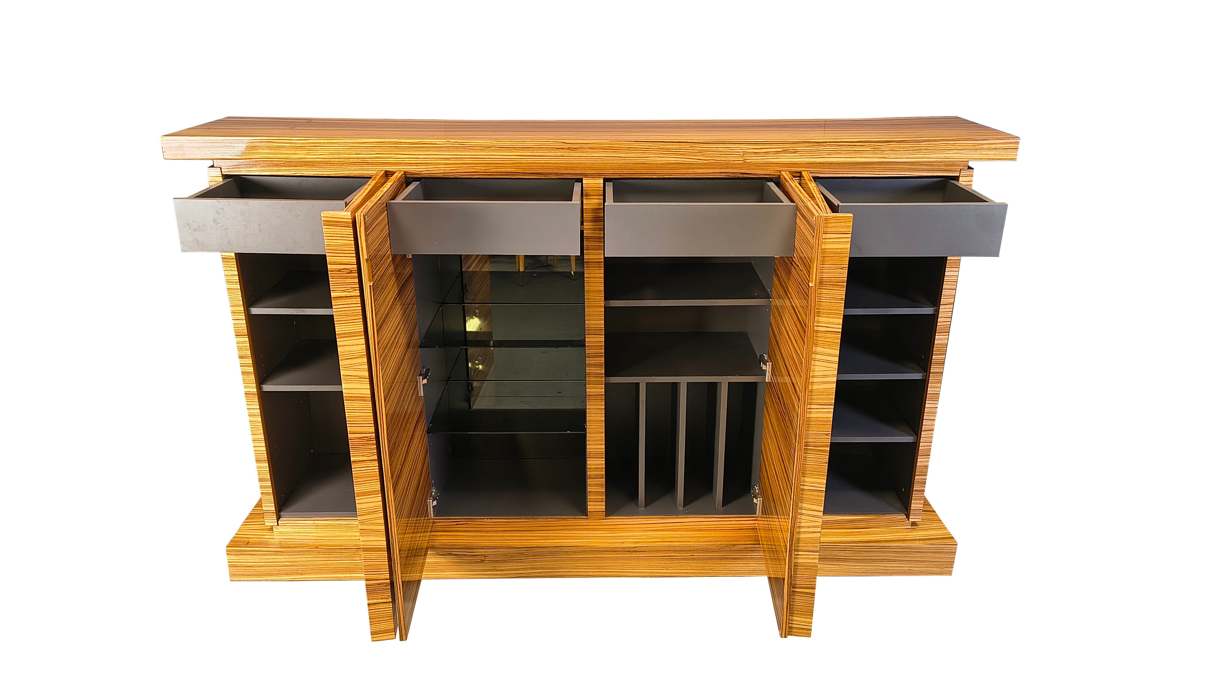 Buffet en bois exotique par Aform, années 1970