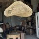 Suspension or rattan lampshade in the shape of a cloud or flattened bubble D60 H35