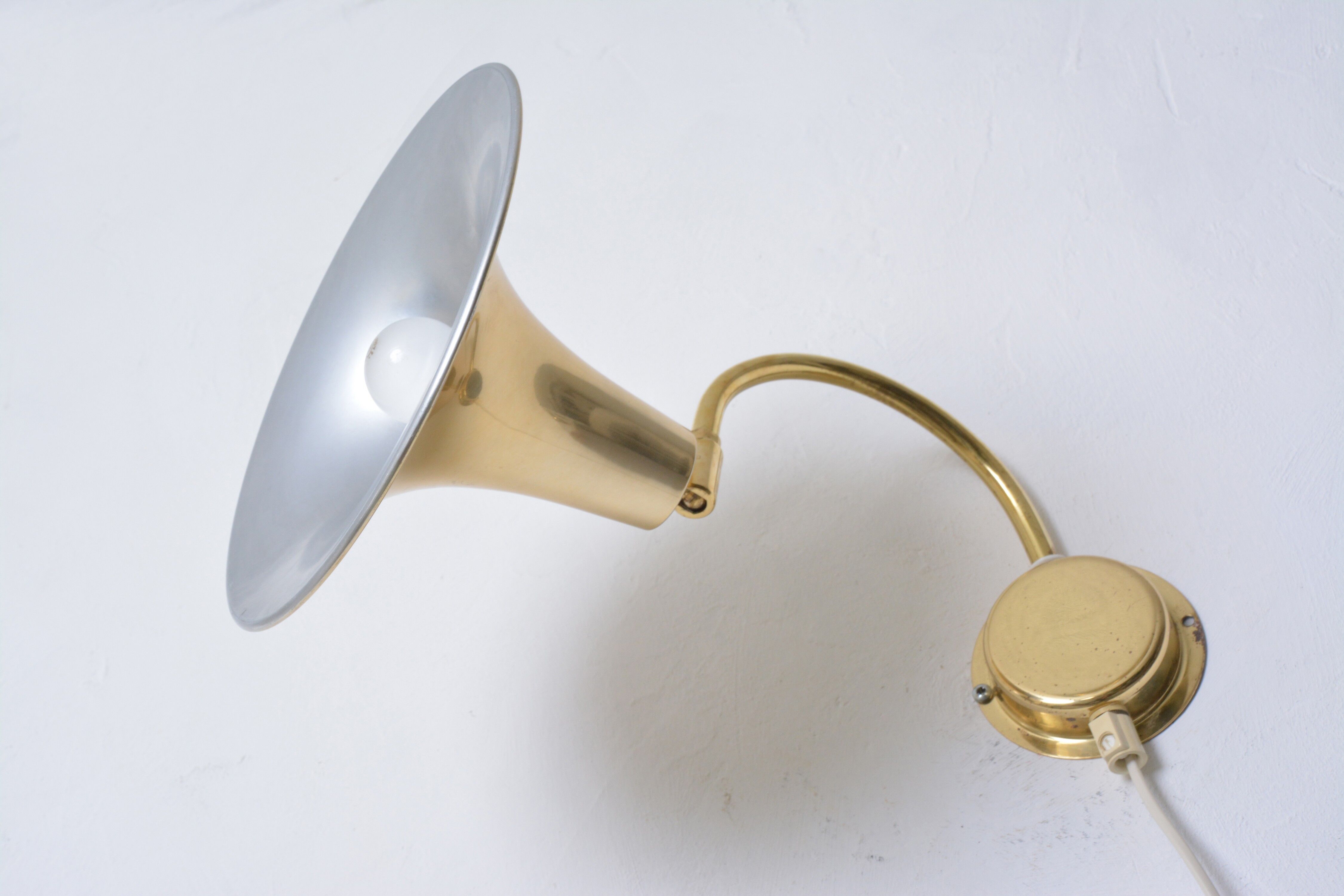 Pair of wall lamps, Börje Claes, 70s Sweden