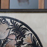 Decorative frame with roosters – vintage Polish découpage