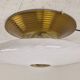 Large Mid-Century Italian Murano Swirl Glass Flush Mount, 1970s