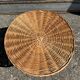 Vintage rattan and wicker side table