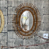 Rattan mirror 1960 48x60cm