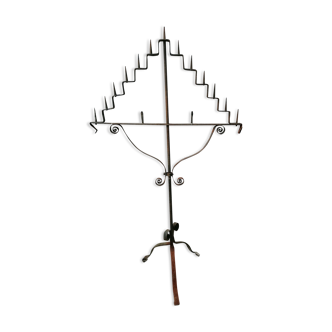 Wrought iron candles Ht 157cm