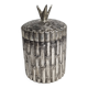 Mauro Manetti silver-plated metal ice bucket with bamboo decoration, Italy, 1970s
