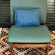Fauteuil vintage en bois courbé