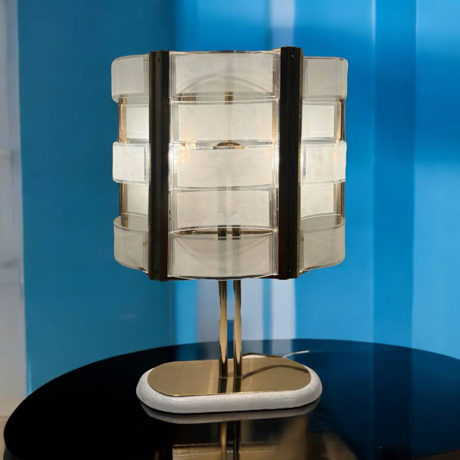 Italian Large Brass Table Lamp 1970’s