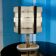 Grande lampe de table italienne en laiton des années 1970