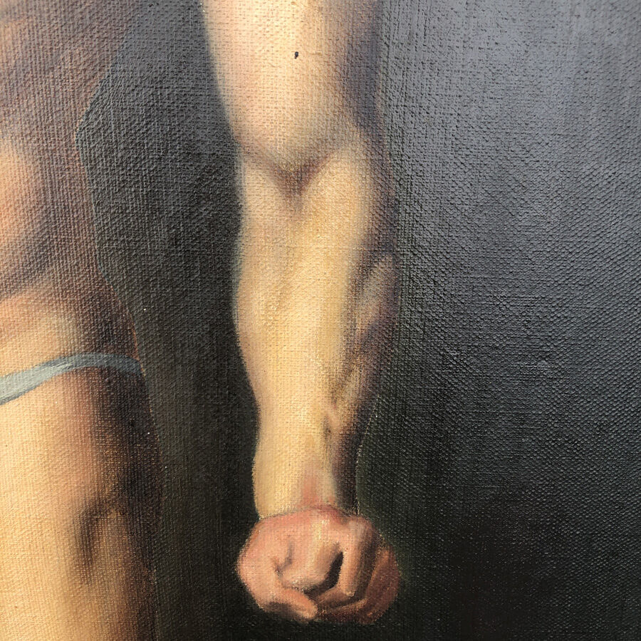 Painting "Portrait of a man on foot"