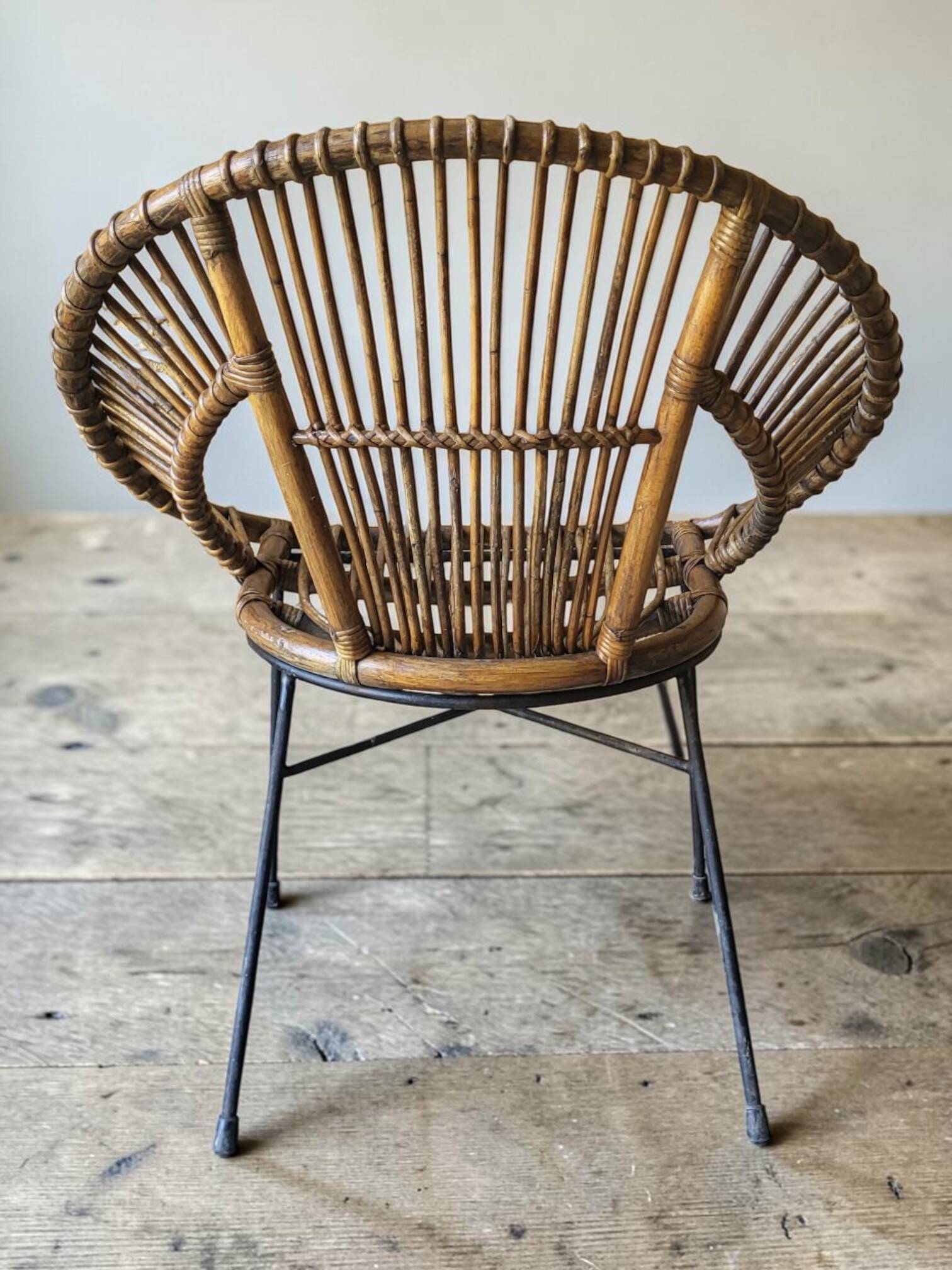 1960s rattan armchair