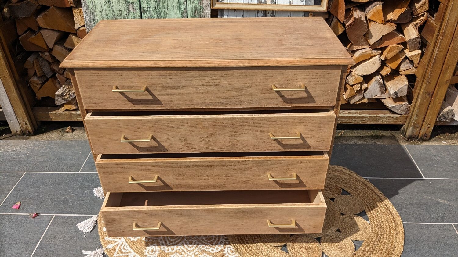 Commode pieds compas vintage