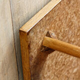 Scandinavian wooden service, compass feet