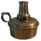 Small gasoline lamp with metal finger