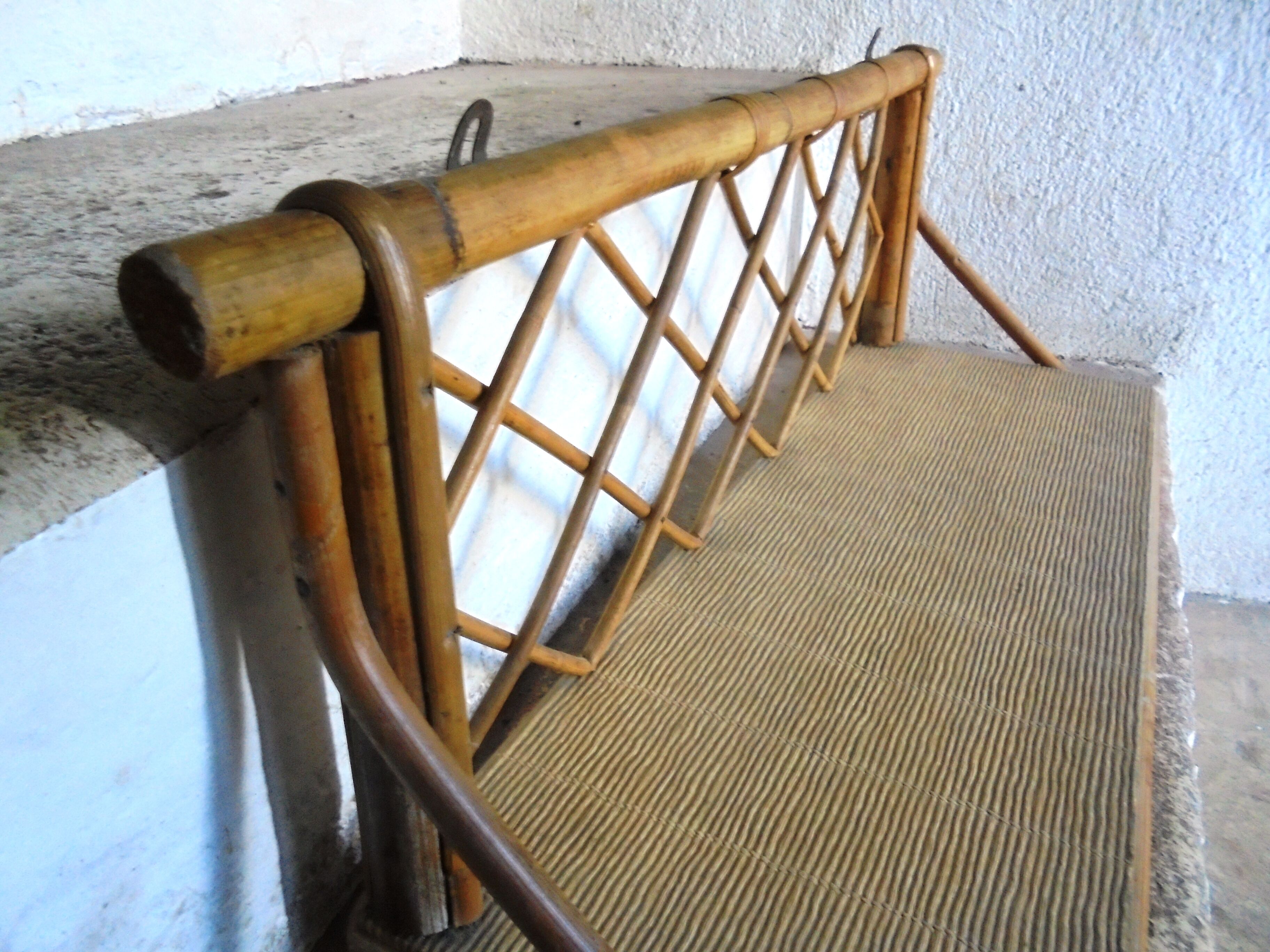 Bamboo wall shelf