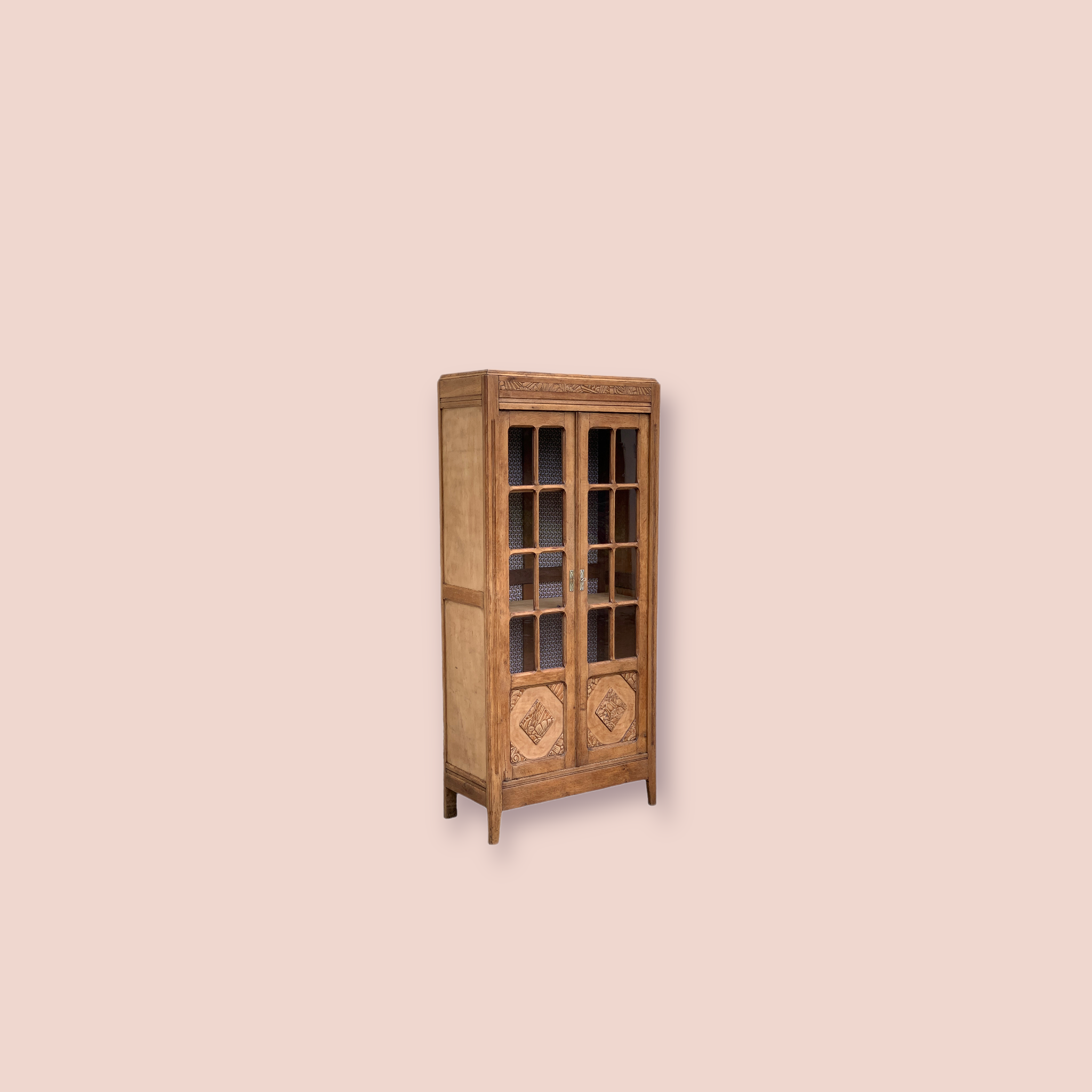 Parisian wardrobe glazed art deco 1930 raw wood