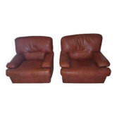 Fauteuils en cuir vintage - Cierre Imbottiti